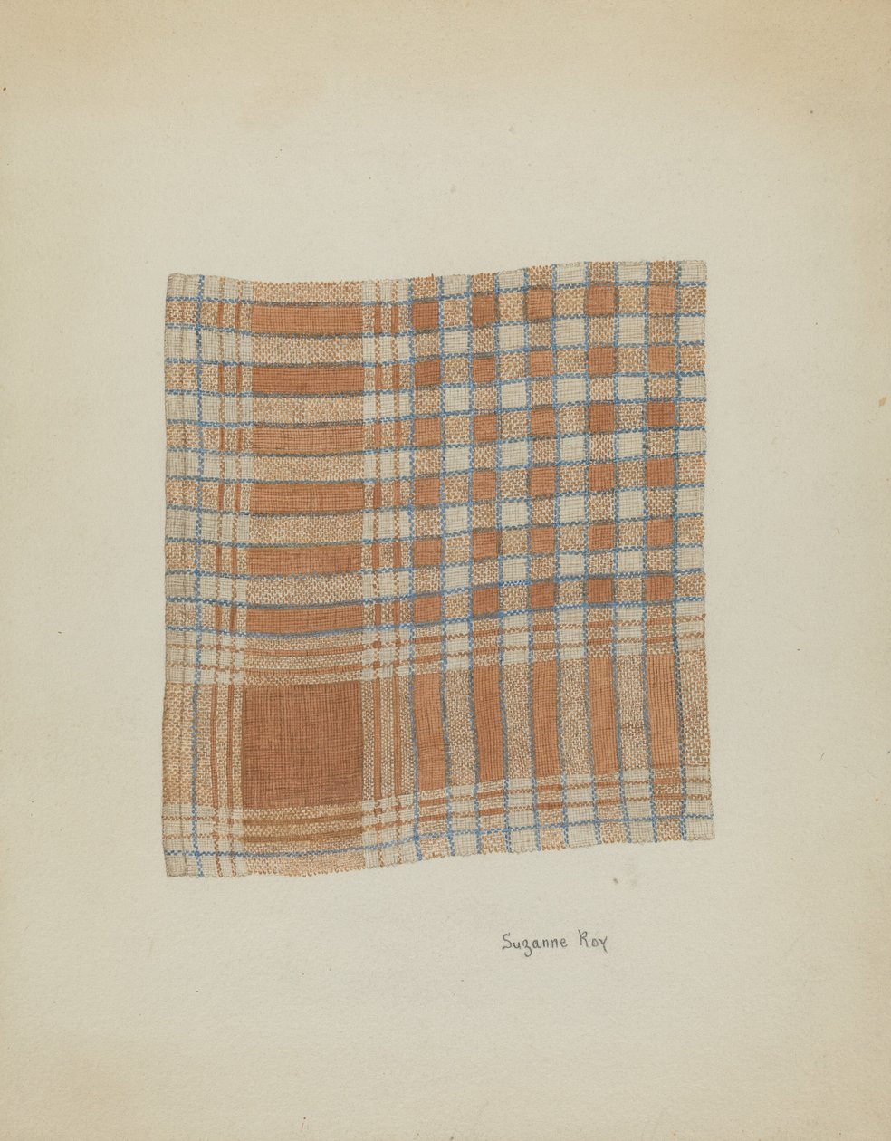 Tovagliolo tessuto, c. 1937 da Suzanne Roy