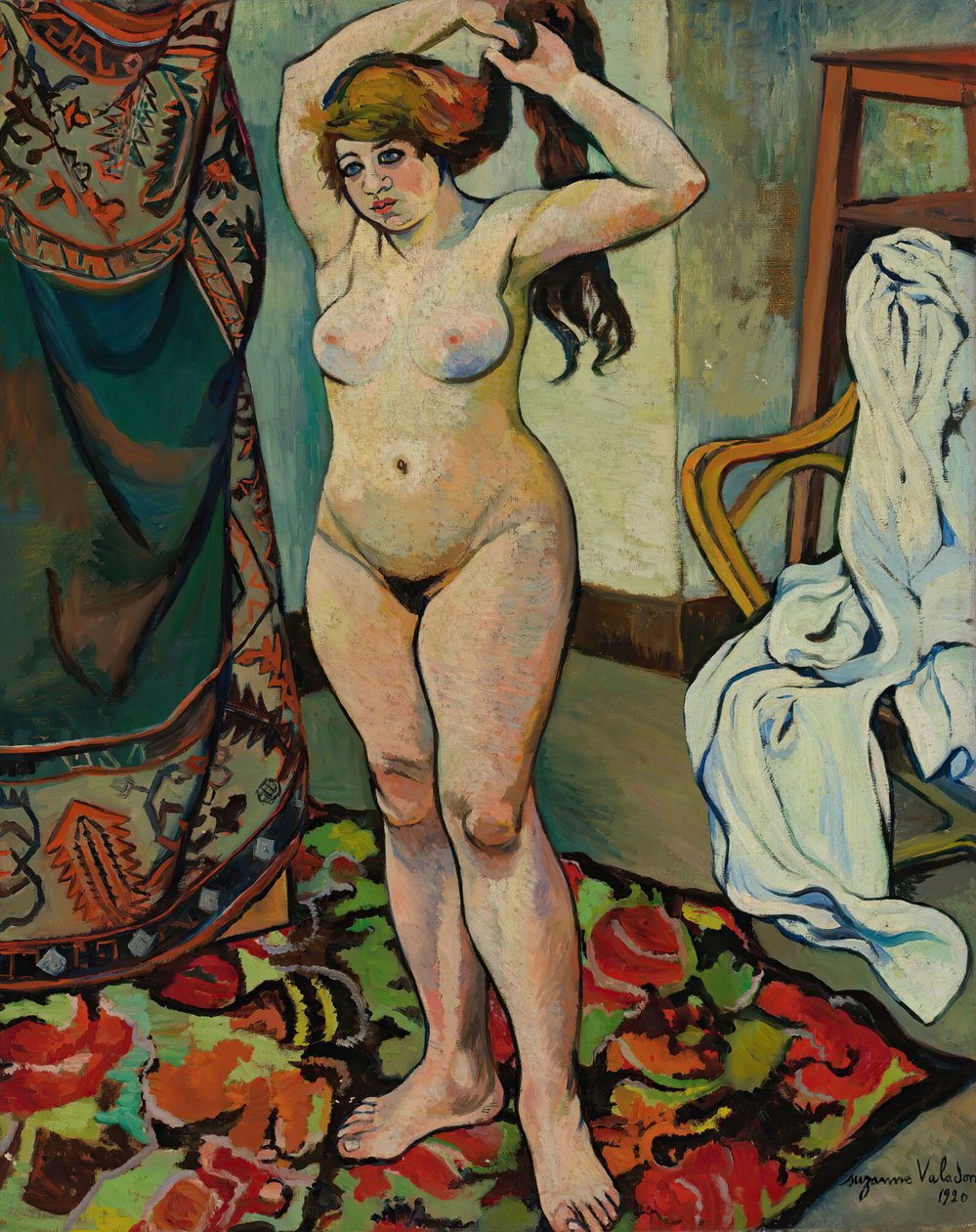 Gilbert nuda si pettina da Suzanne Valadon