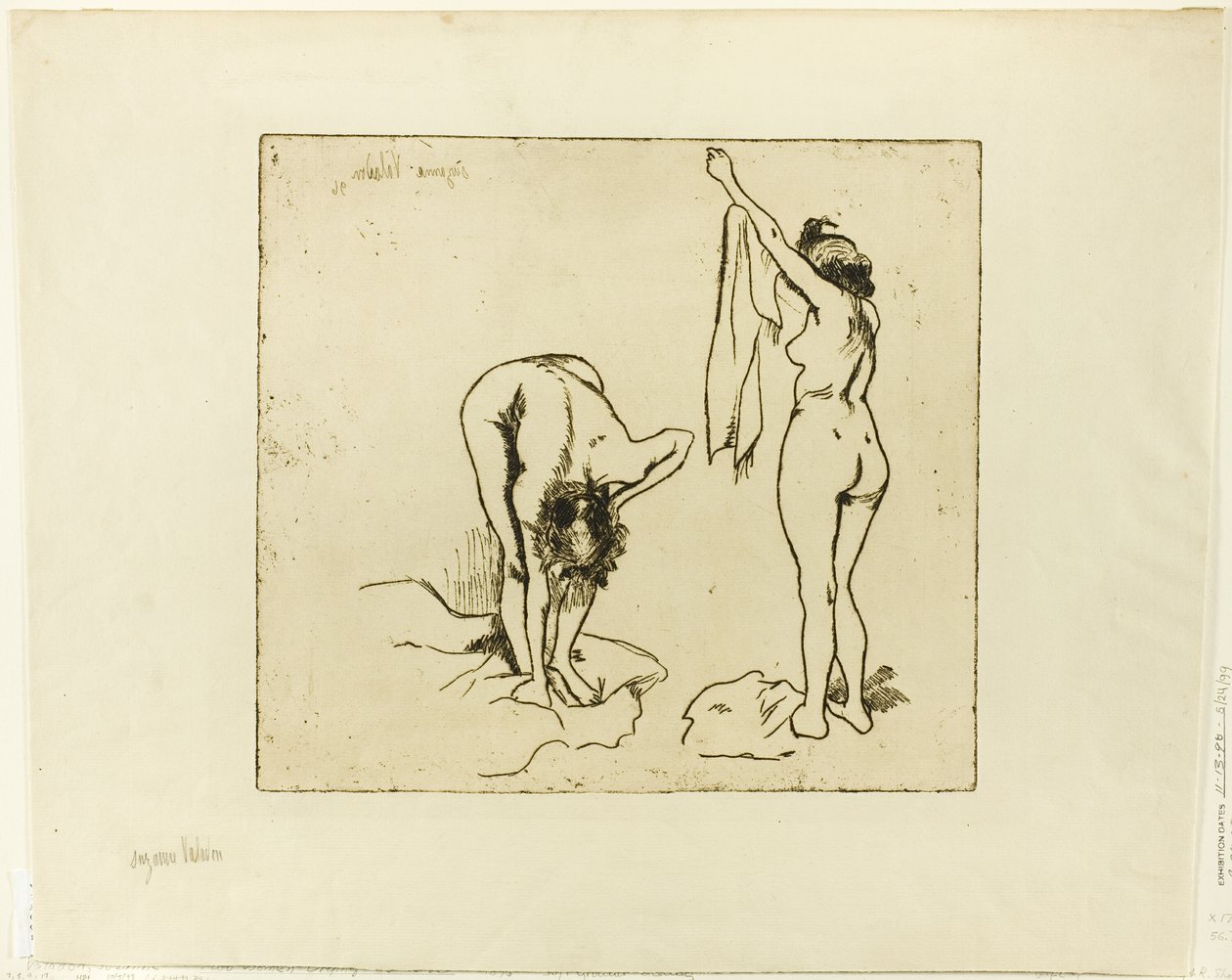 Due donne che si asciugano da Suzanne Valadon