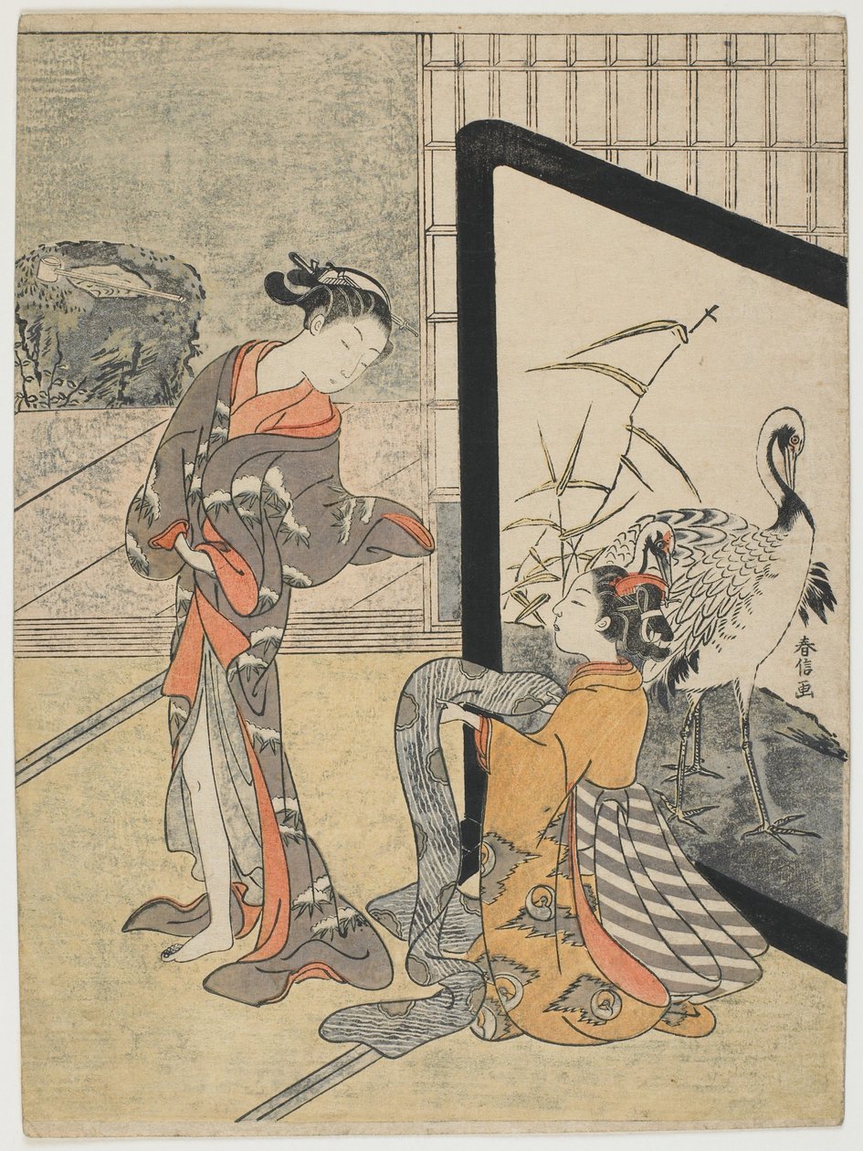 Vestirsi da Suzuki Harunobu
