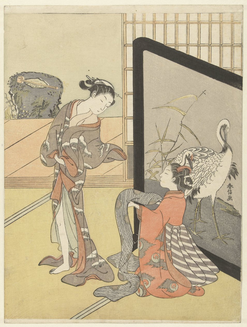 La scelta di un obi da Suzuki Harunobu