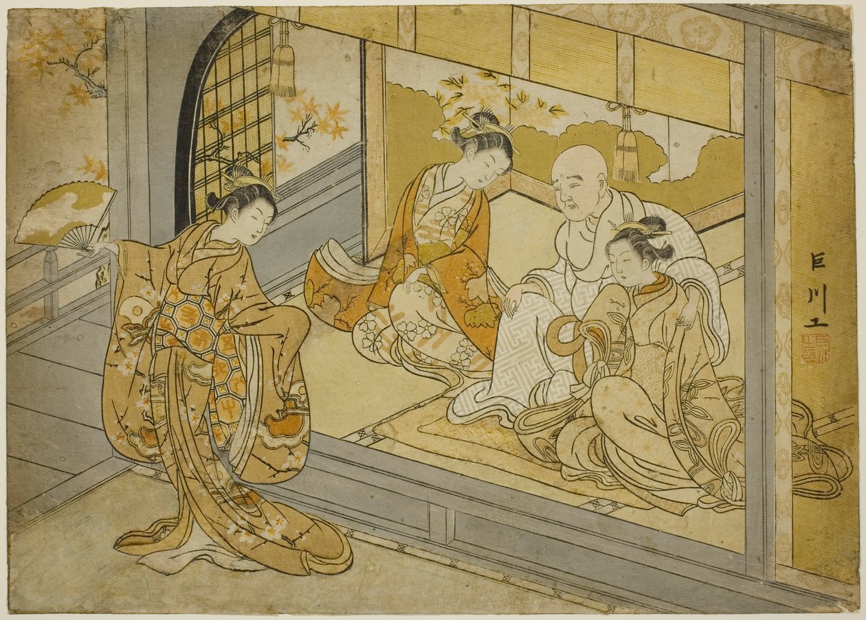 Hotoke Gozen che danza davanti a Taira no Kiyomori da Suzuki Harunobu