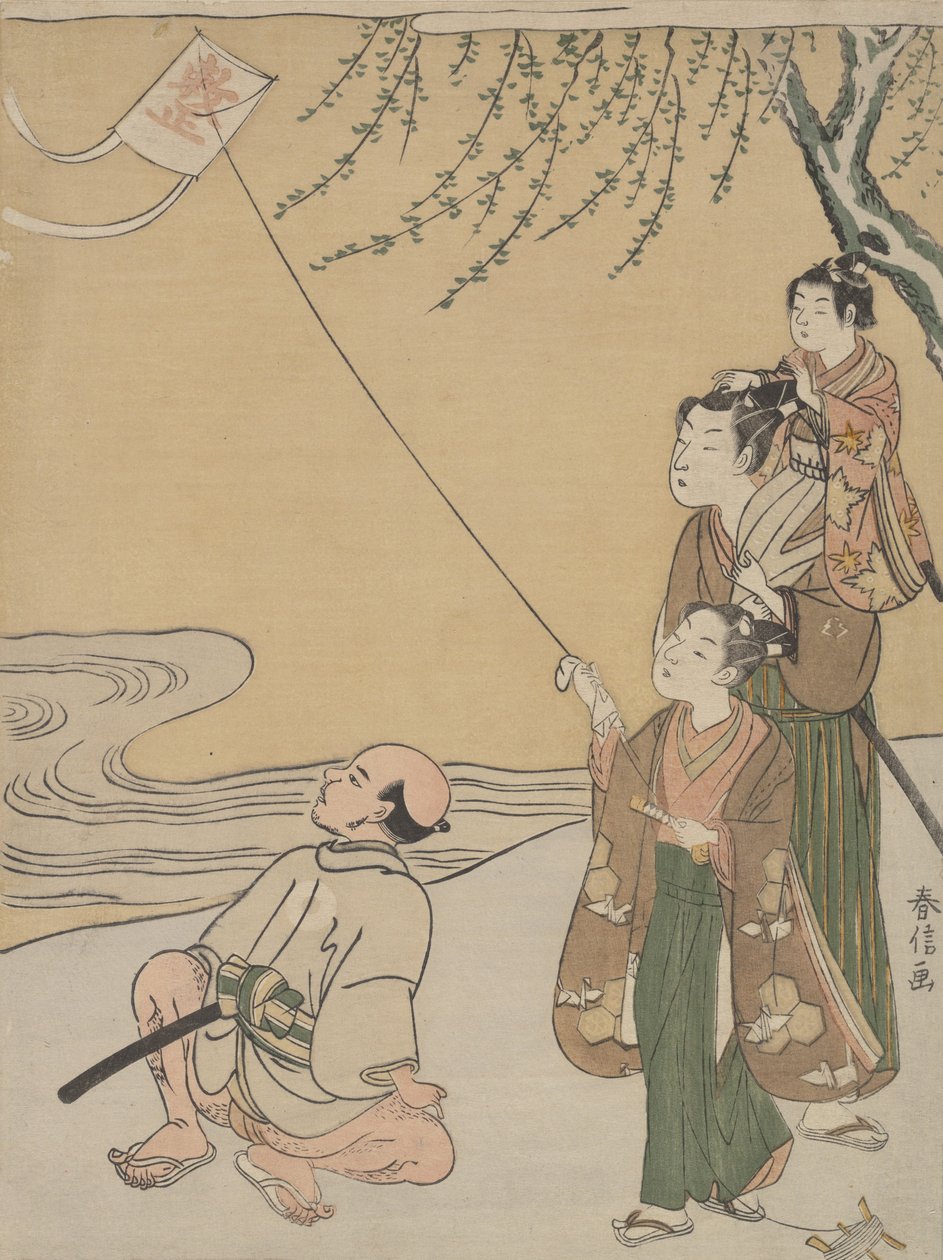 Volo di aquiloni da Suzuki Harunobu