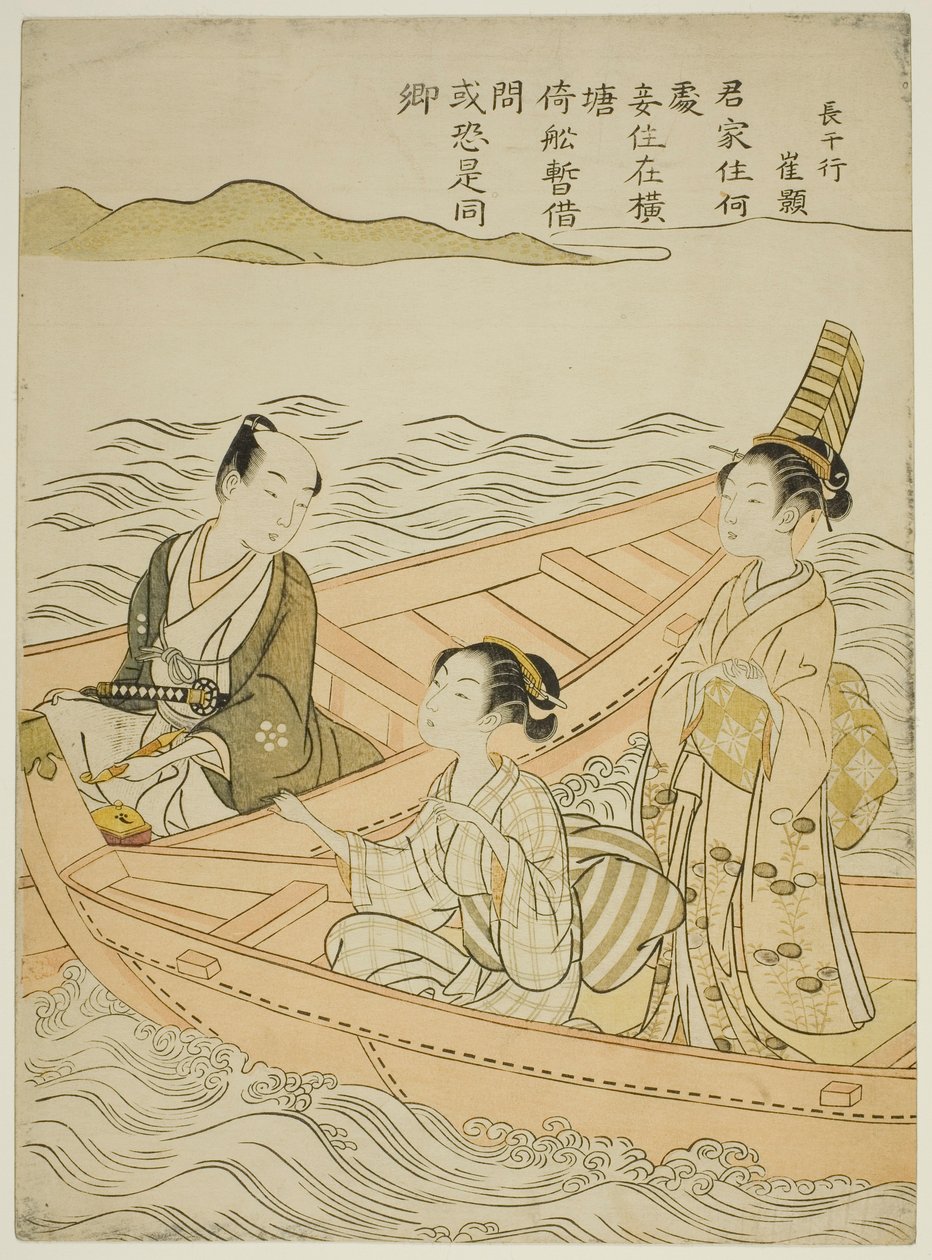 Incontro sul Fiume (parodia di Hakurakuten) da Suzuki Harunobu