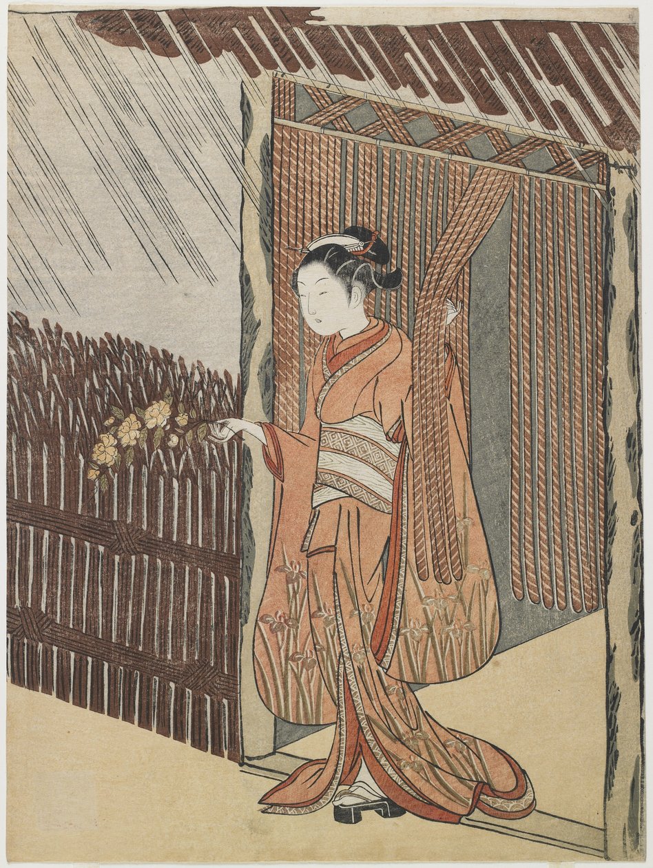 Mitate del poeta O_ta Do_kan, 1766-1767 da Suzuki Harunobu