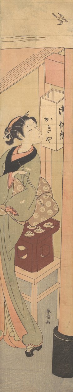 Osen della casa da tè Kagiya, ca. 1769 da Suzuki Harunobu