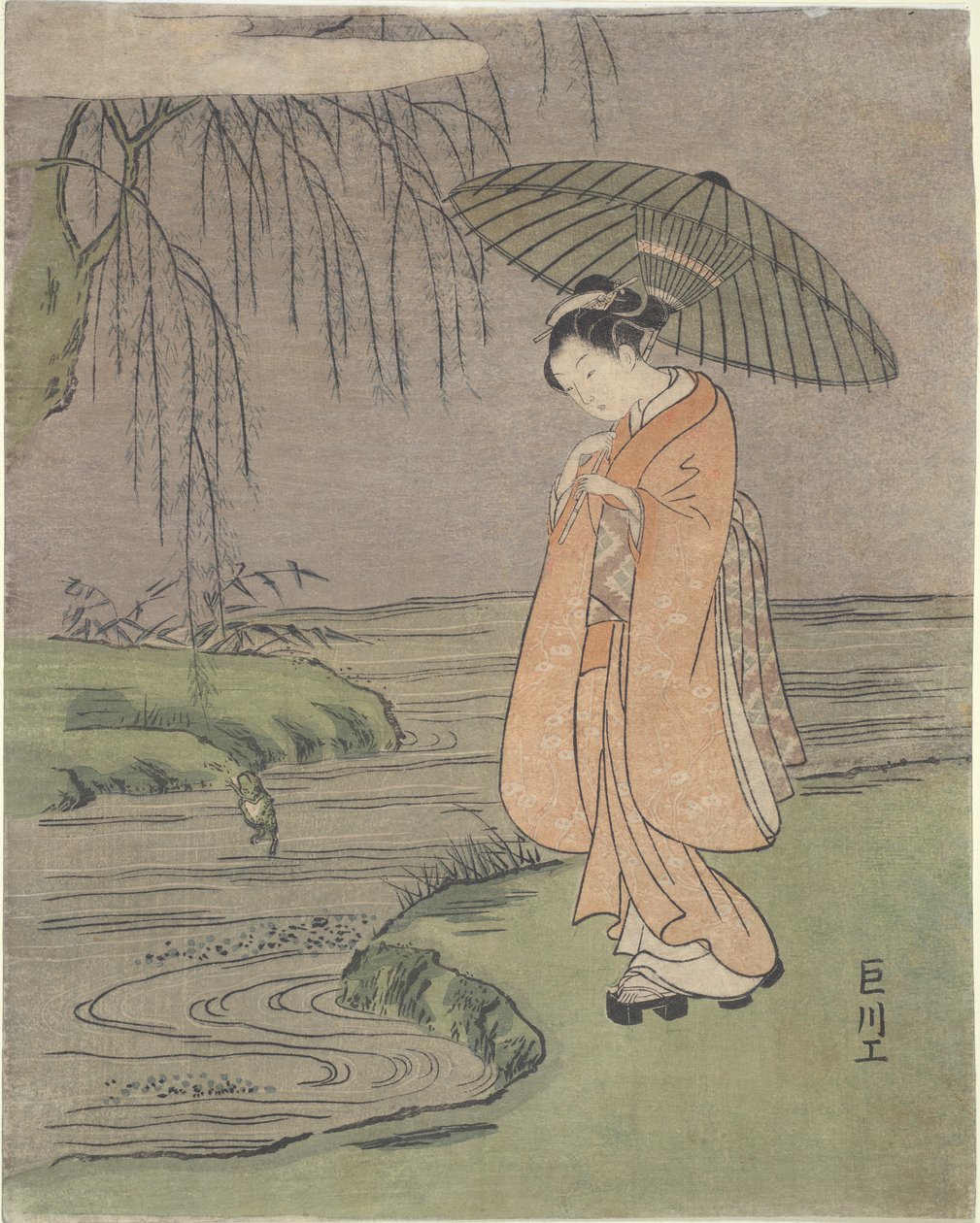 Parodia di Ono no Tofu da Suzuki Harunobu