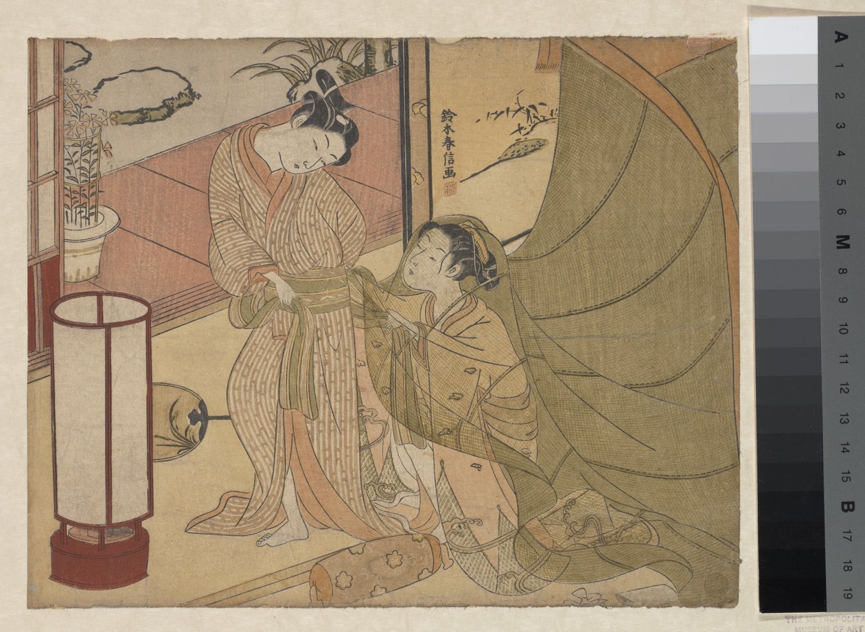 Addio riluttante da Suzuki Harunobu