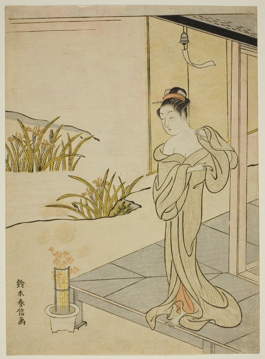 Estate, dalla serie "Nuove versioni di fiori delle quattro stagioni (Shinpan furyu shiki no hana)" da Suzuki Harunobu