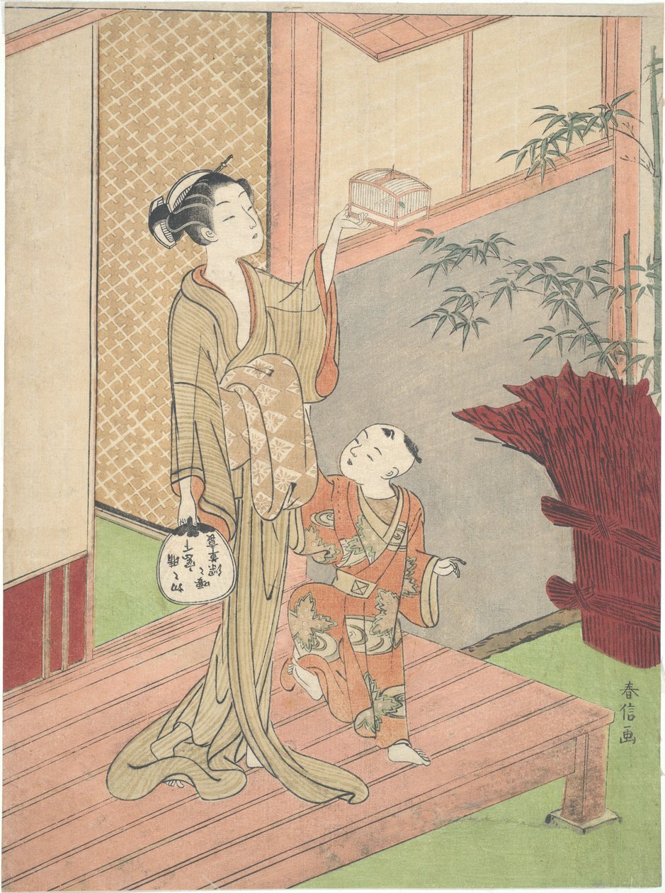 Le locuste in gabbia da Suzuki Harunobu