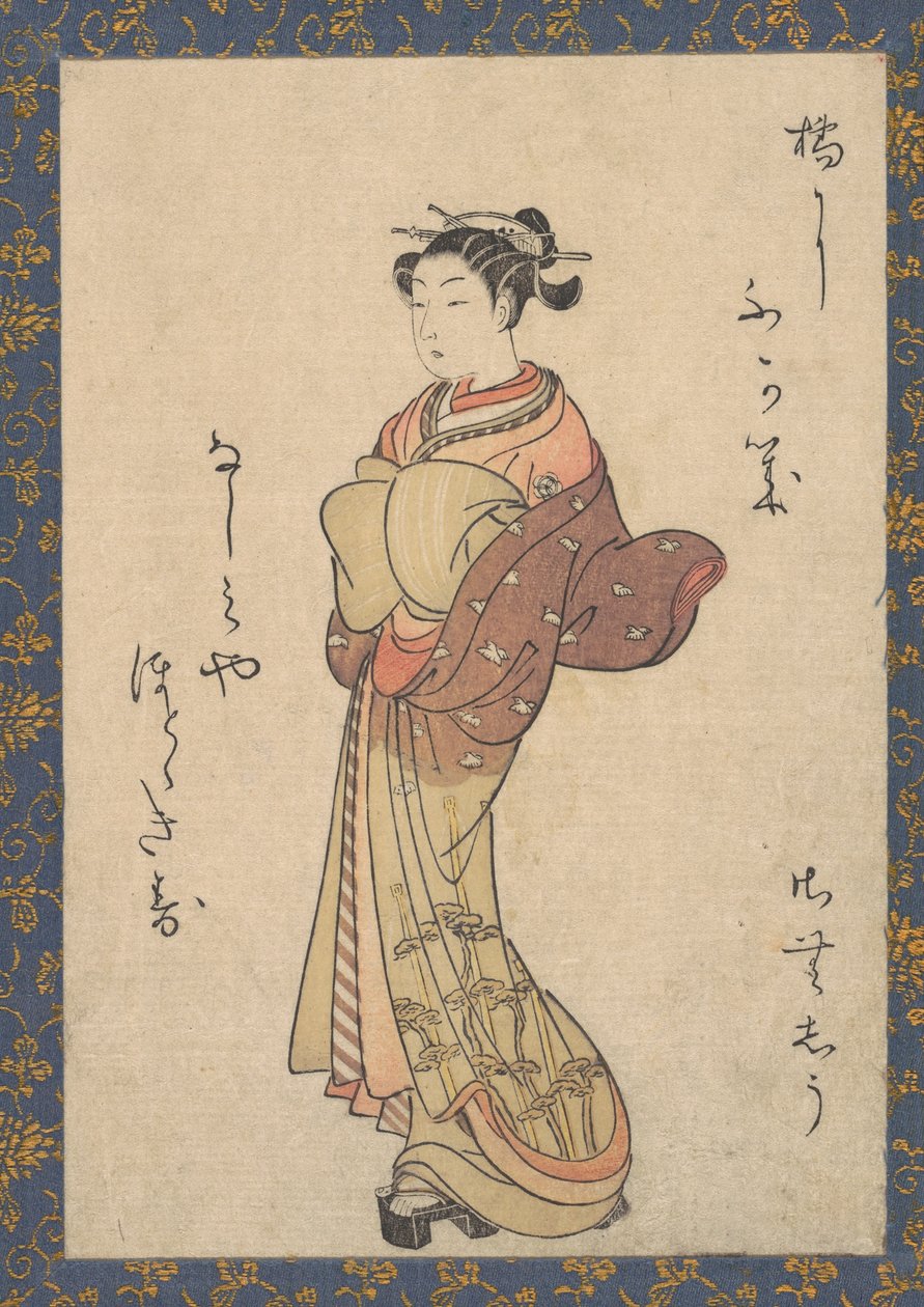 Le Cortigiane, dalla serie, Seiro Bijin Awase Carver End Shigoro da Suzuki Harunobu