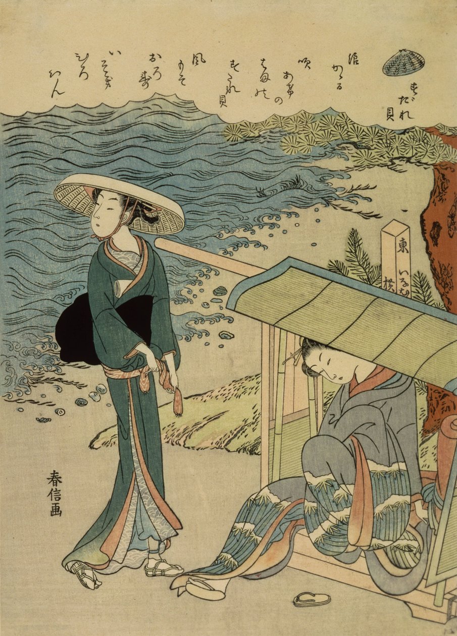 La vongola a cortina da Suzuki Harunobu