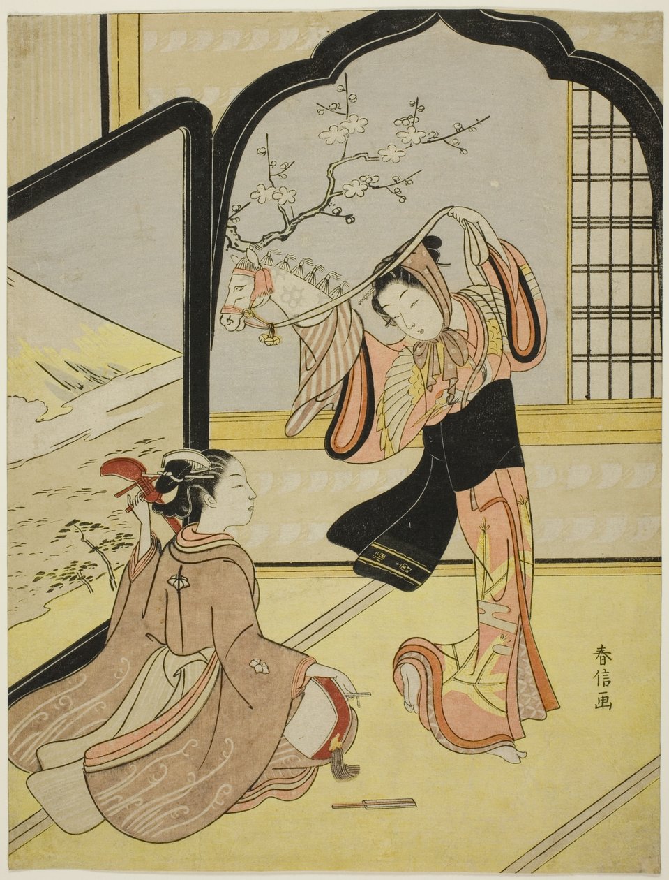 La danza Harugoma da Suzuki Harunobu
