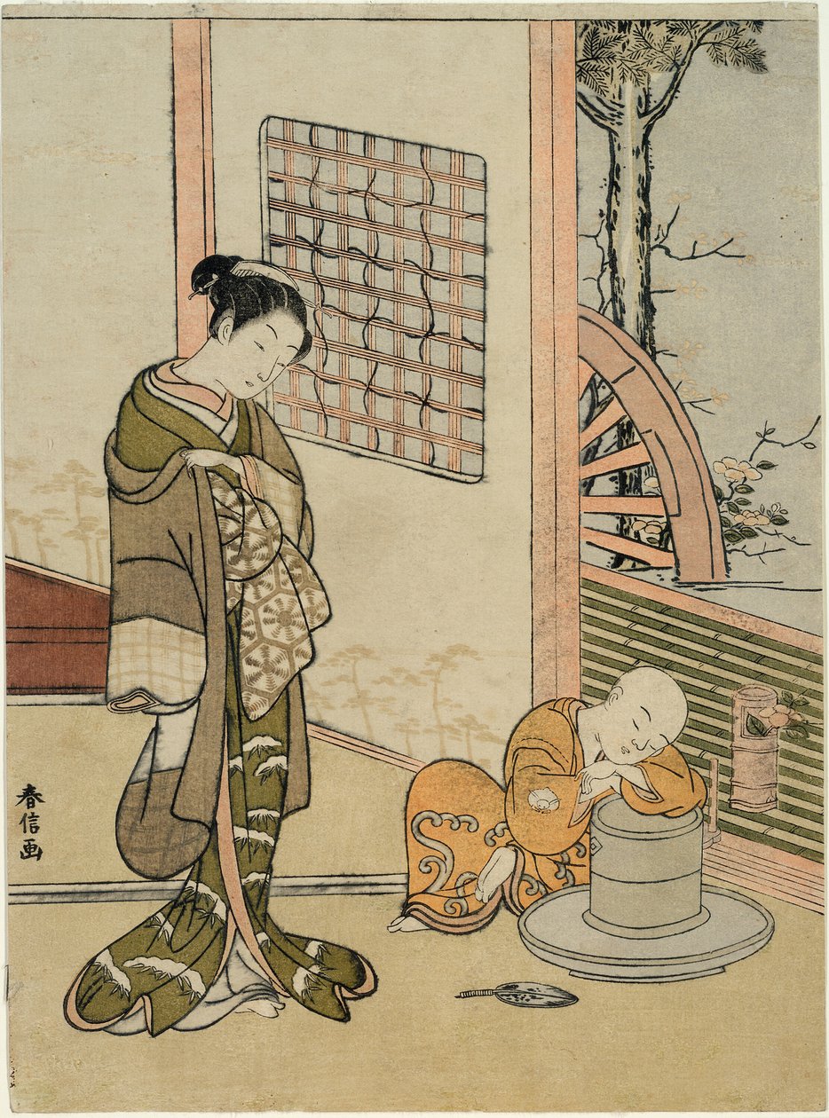 Il Ragazzo del Tè Addormentato (parodia di Hokaso) da Suzuki Harunobu