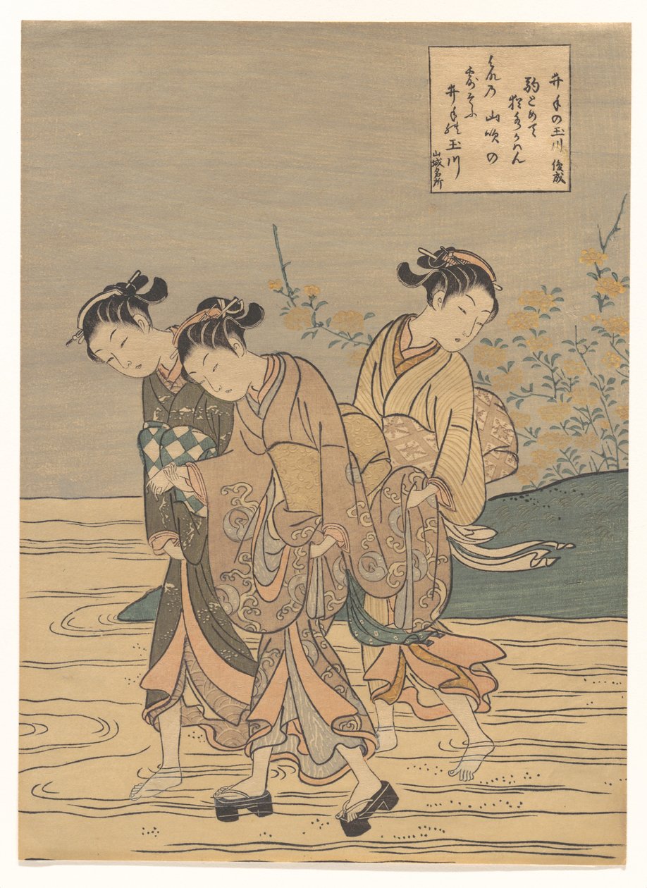Il fiume Tama a Ide, provincia di Yamashiro da Suzuki Harunobu