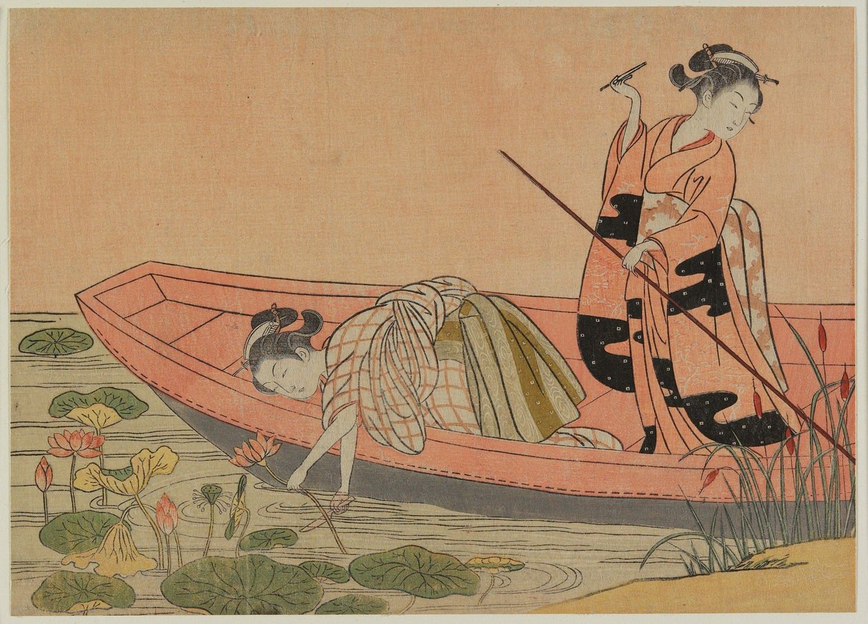 Parodia visiva di Zhou Maoshu (edizione successiva) da Suzuki Harunobu