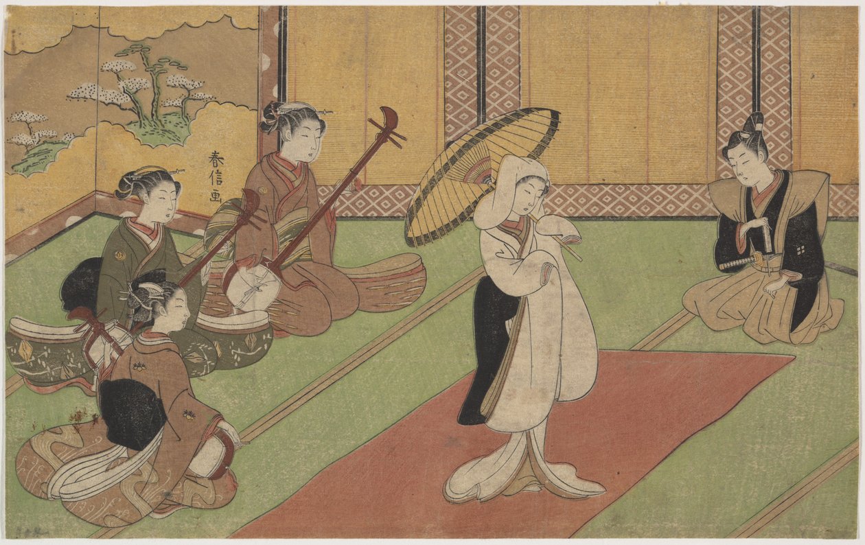 Danzatrice nel palazzo di un daimyō da Suzuki Harunobu