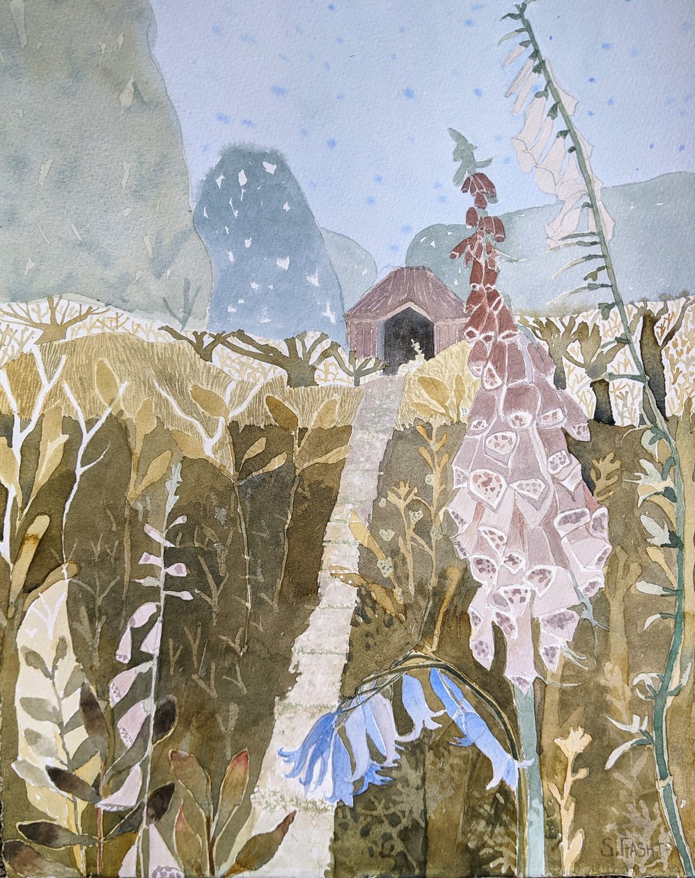 Hideaway, 2022 (acquerello su carta) da Suzy Fasht