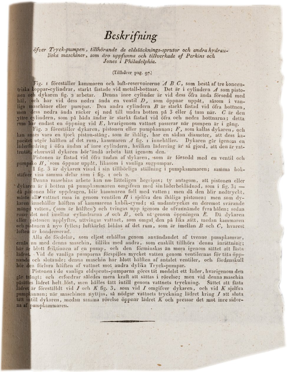 Descrizione della tecnologia idraulica a Filadelfia dall