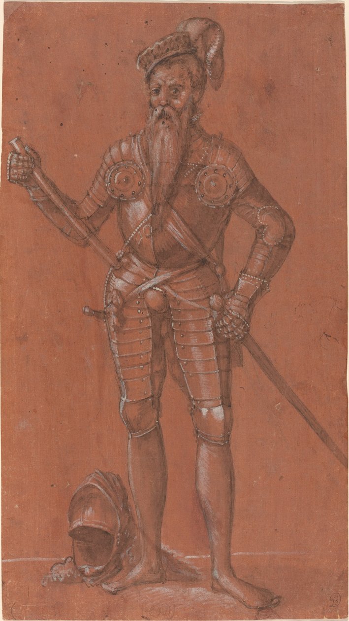Un uomo in armatura da Swiss 16th Century