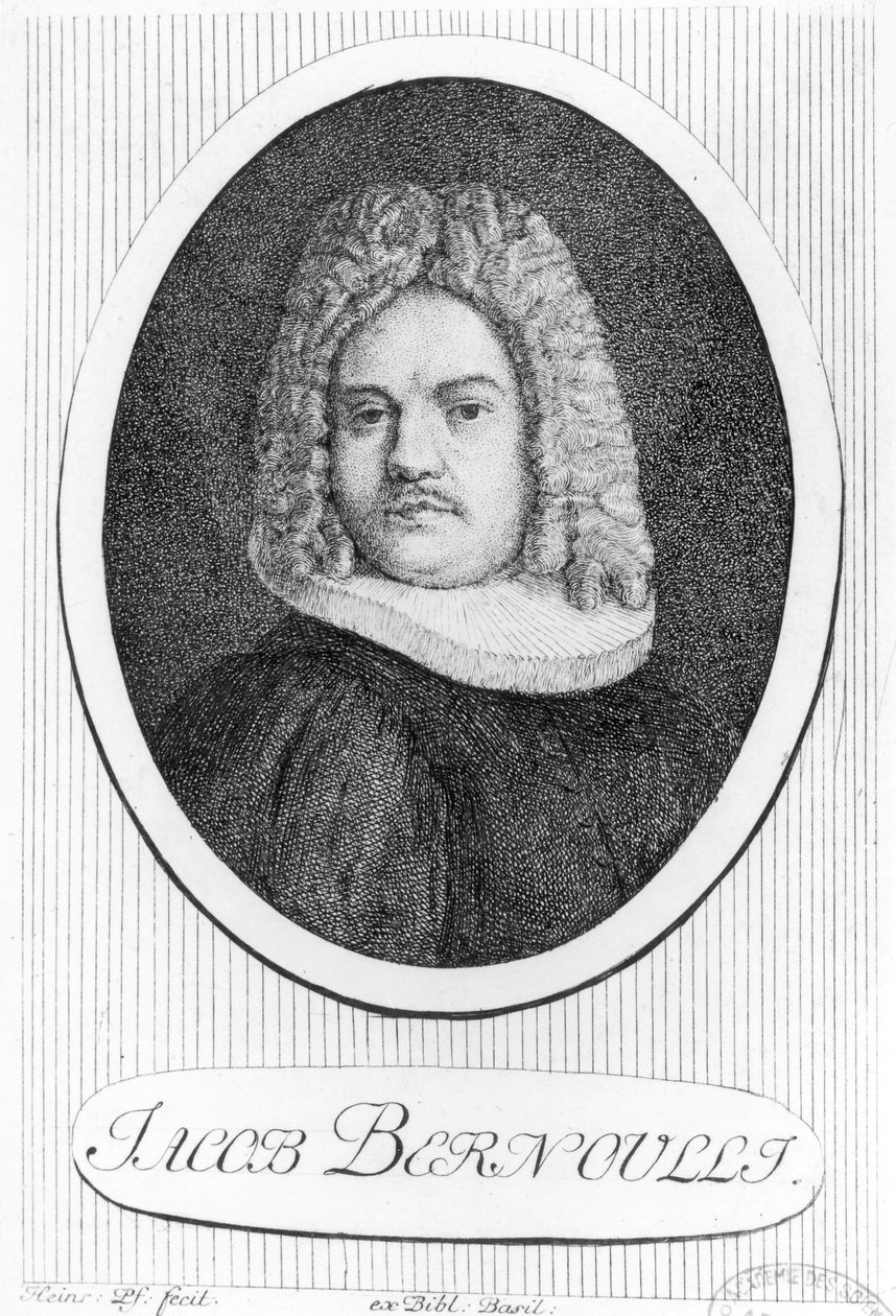Ritratto di Jacques Bernoulli (1654-1705) da Swiss School