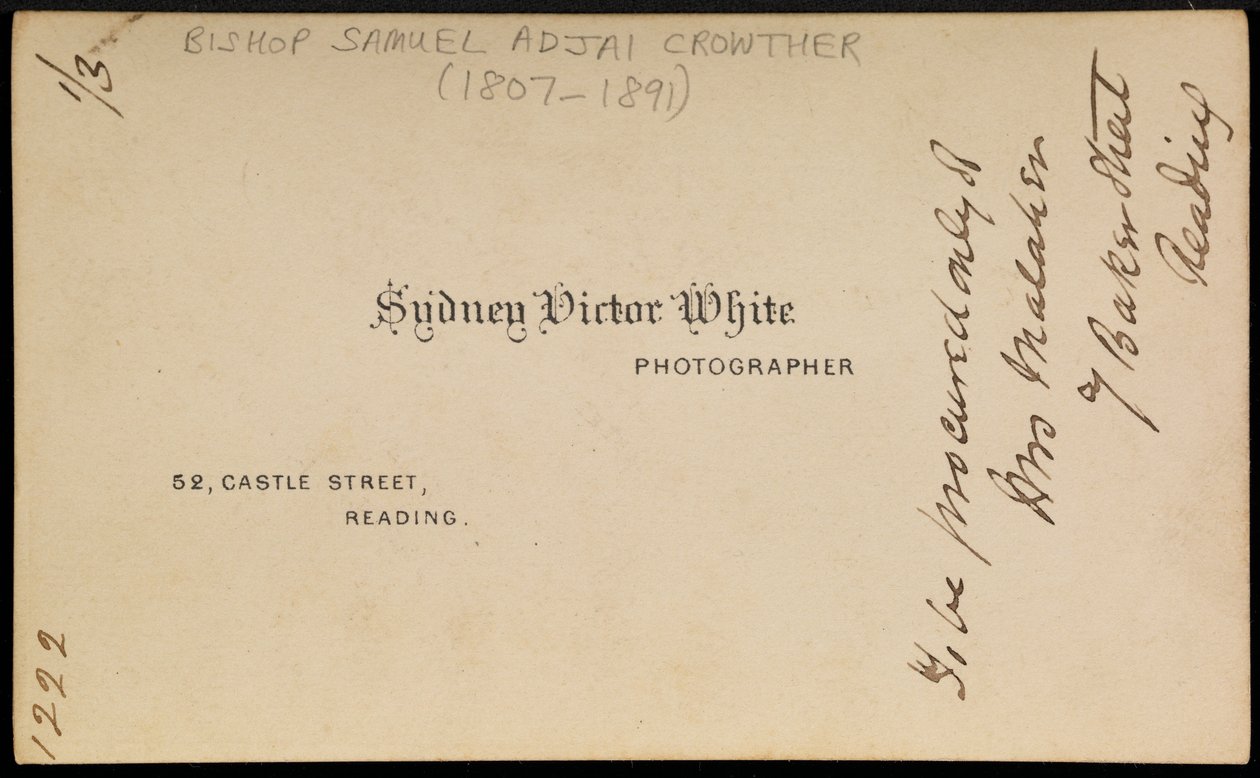 Impronta del fotografo, 1870s da Sydney Victor White