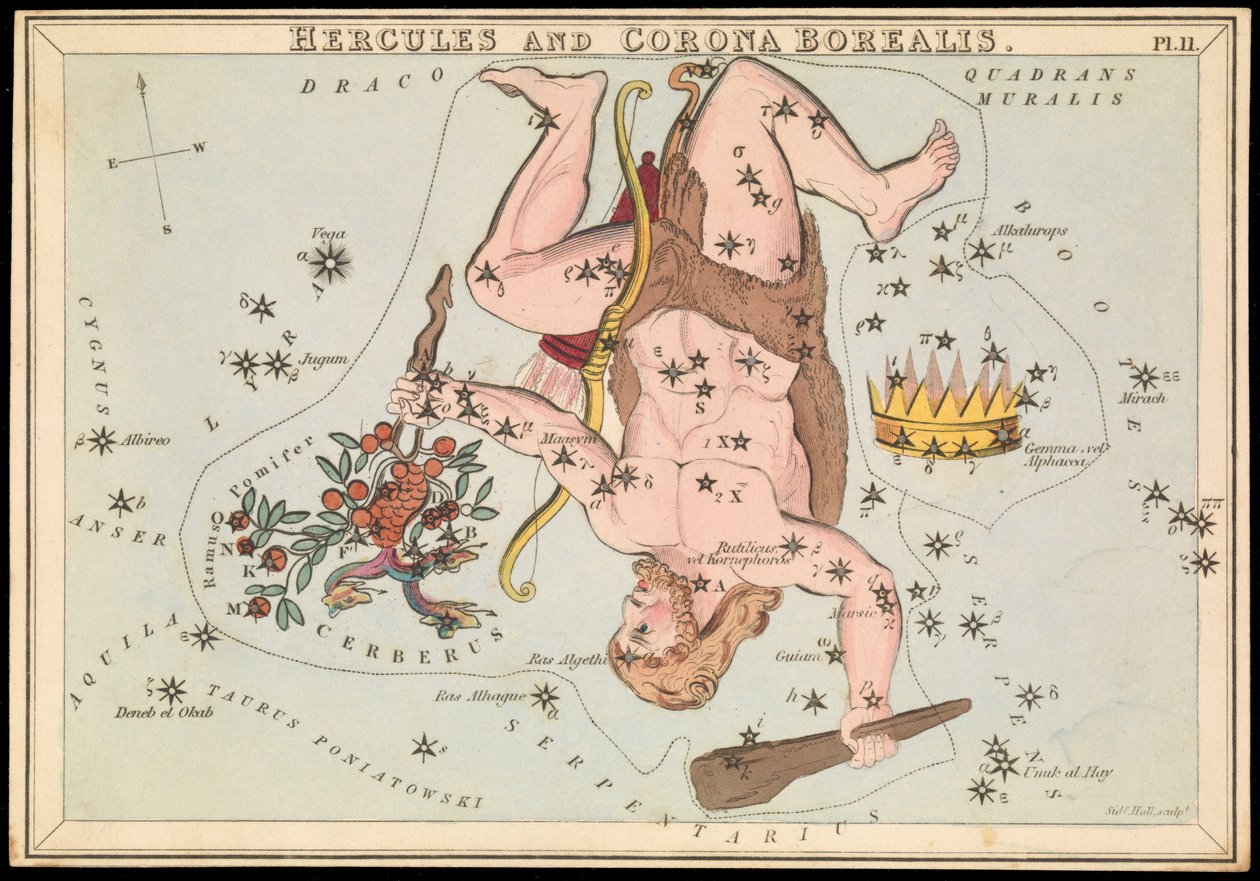 Ercole e Corona Boreale, c.1825 da Sydney Hall