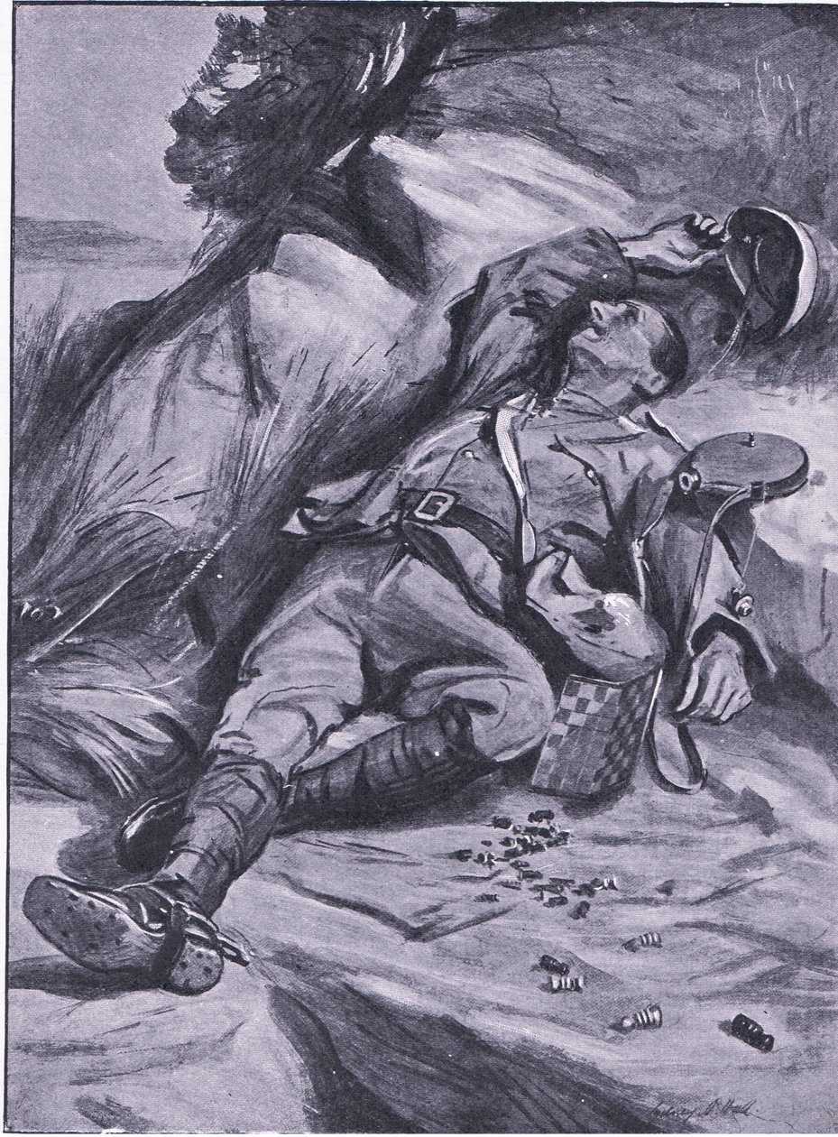 Solo una pedina, da Dopo Pretoria: La guerra di guerriglia pubblicata da Harmsworth Bros Limited, 1901 da Sydney Prior Hall
