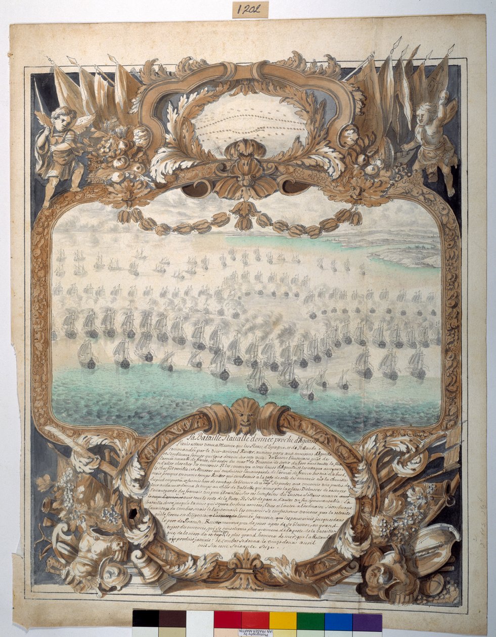 Battaglia navale vicino ad Agouste, 22 aprile 1676 da Sylvain Bonnet