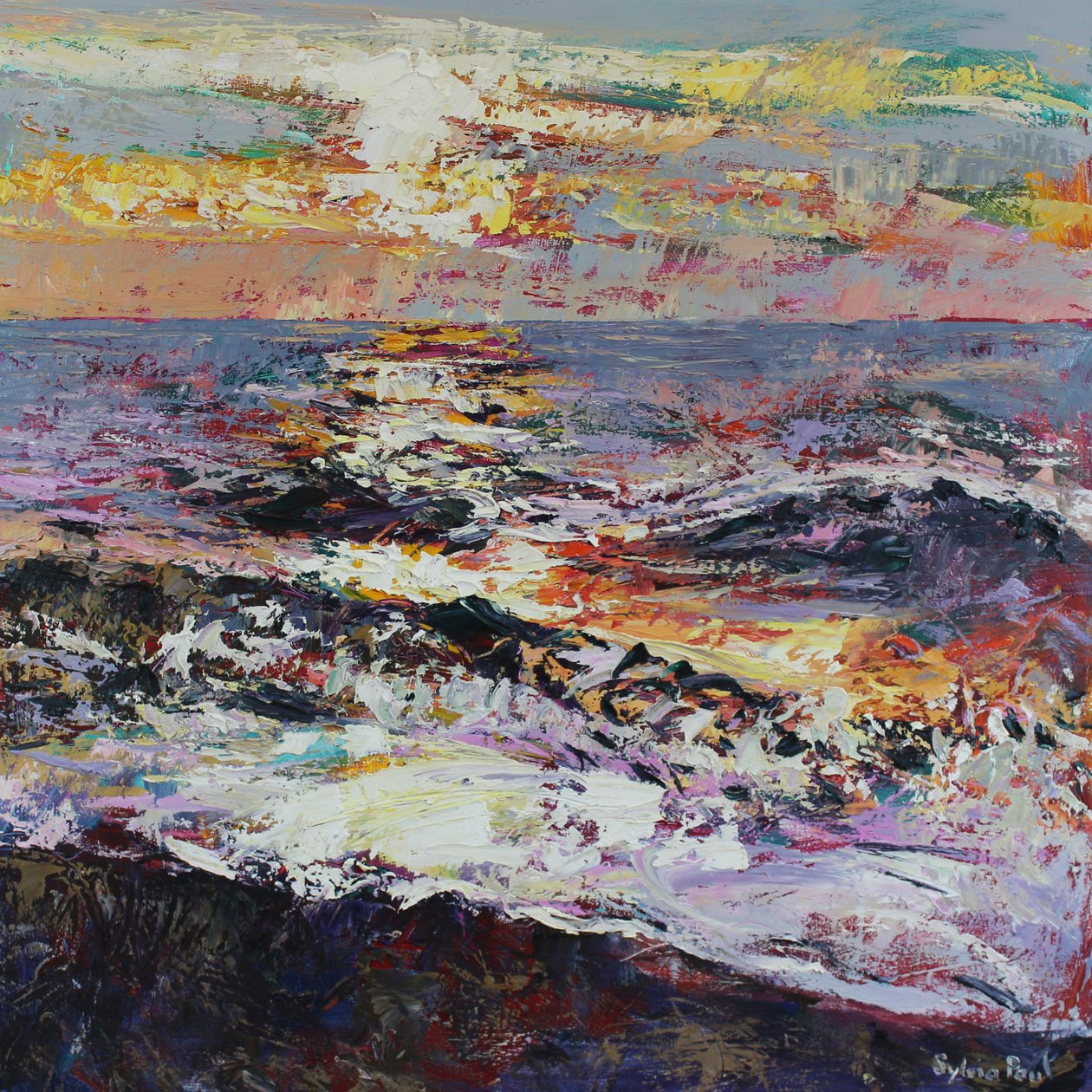 Breaking Dawn, 2021 (olio su tela) da Sylvia Paul