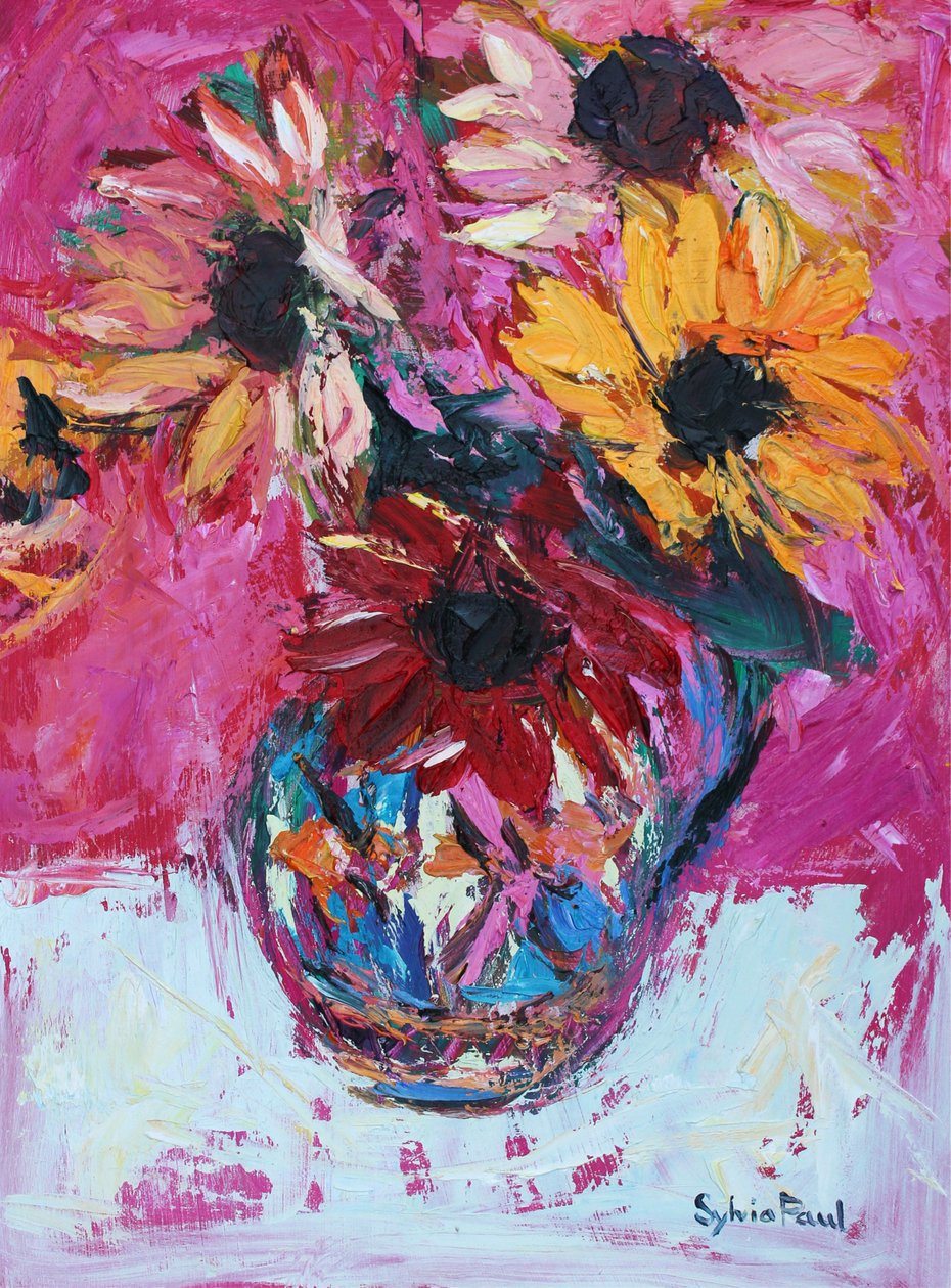 Girasole rosso da Sylvia Paul