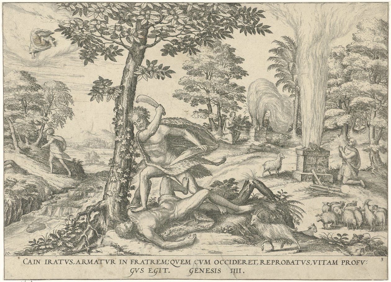 Caino e Abele da Symon Novelanus (attributed to)