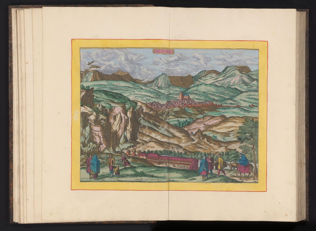 Veduta di Alhama de Granada da Symon Novelanus (possibly)
