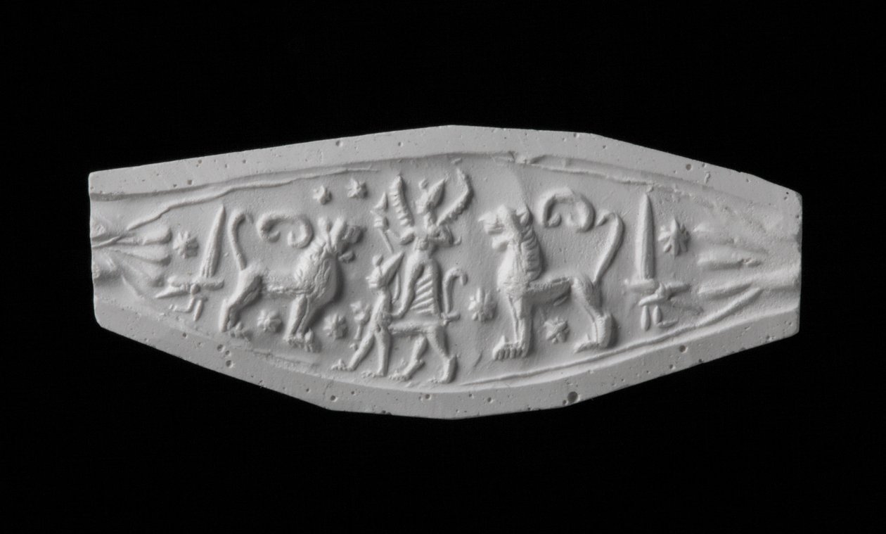 Calco di un anello sigillo, tarda età del bronzo da Syrian