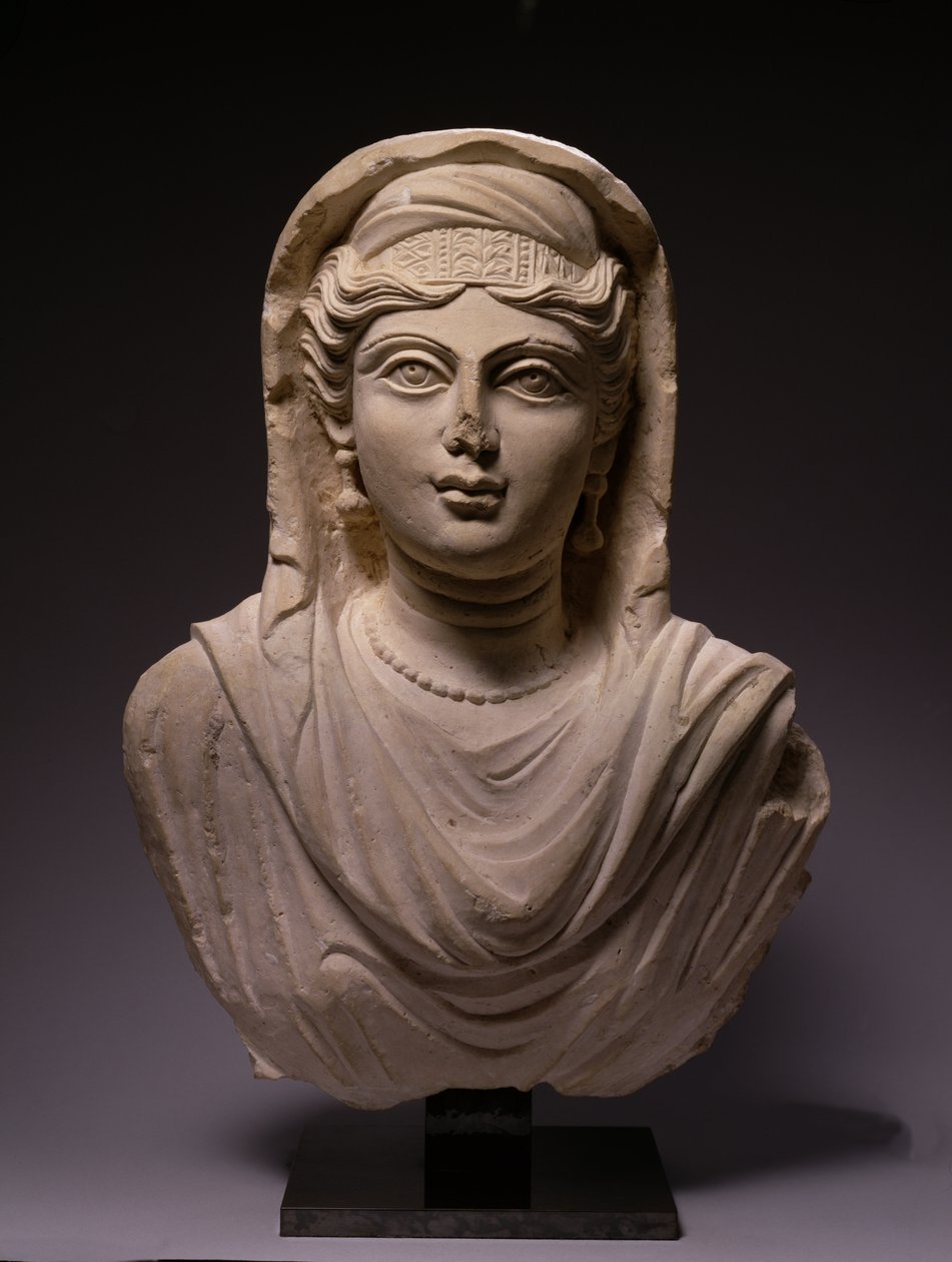 Busto femminile, da Palmira, metà del II secolo d.C. da Syrian