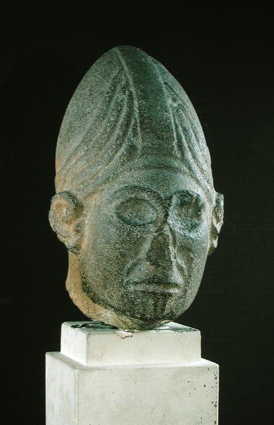 Testa di un dio siriano, da Jabbil, Siria settentrionale, c.1700-1600 a.C. da Syrian Syrian