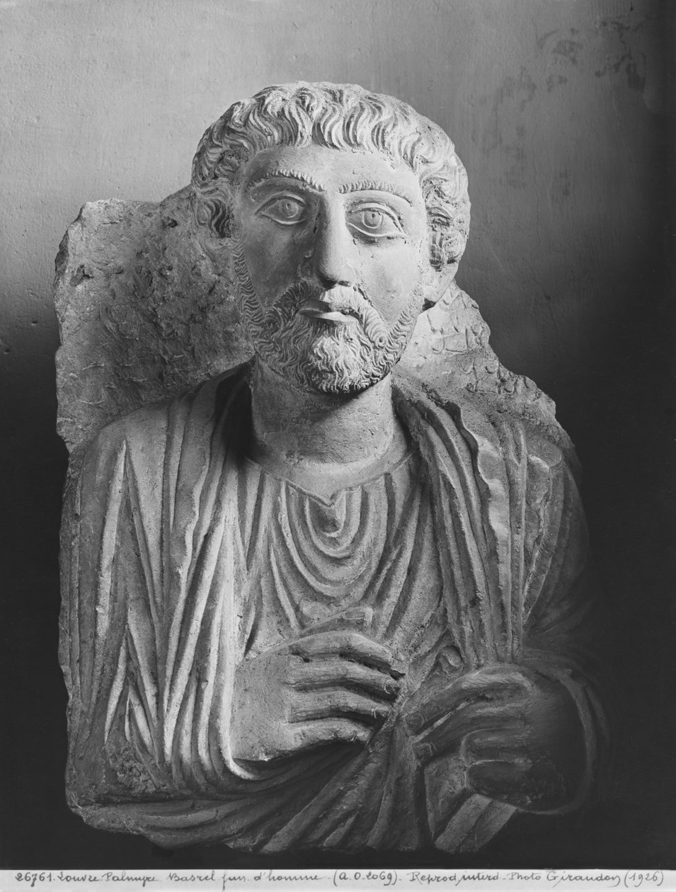 Rilievo funerario di una figura maschile, da Palmira, Siria da Syrian School