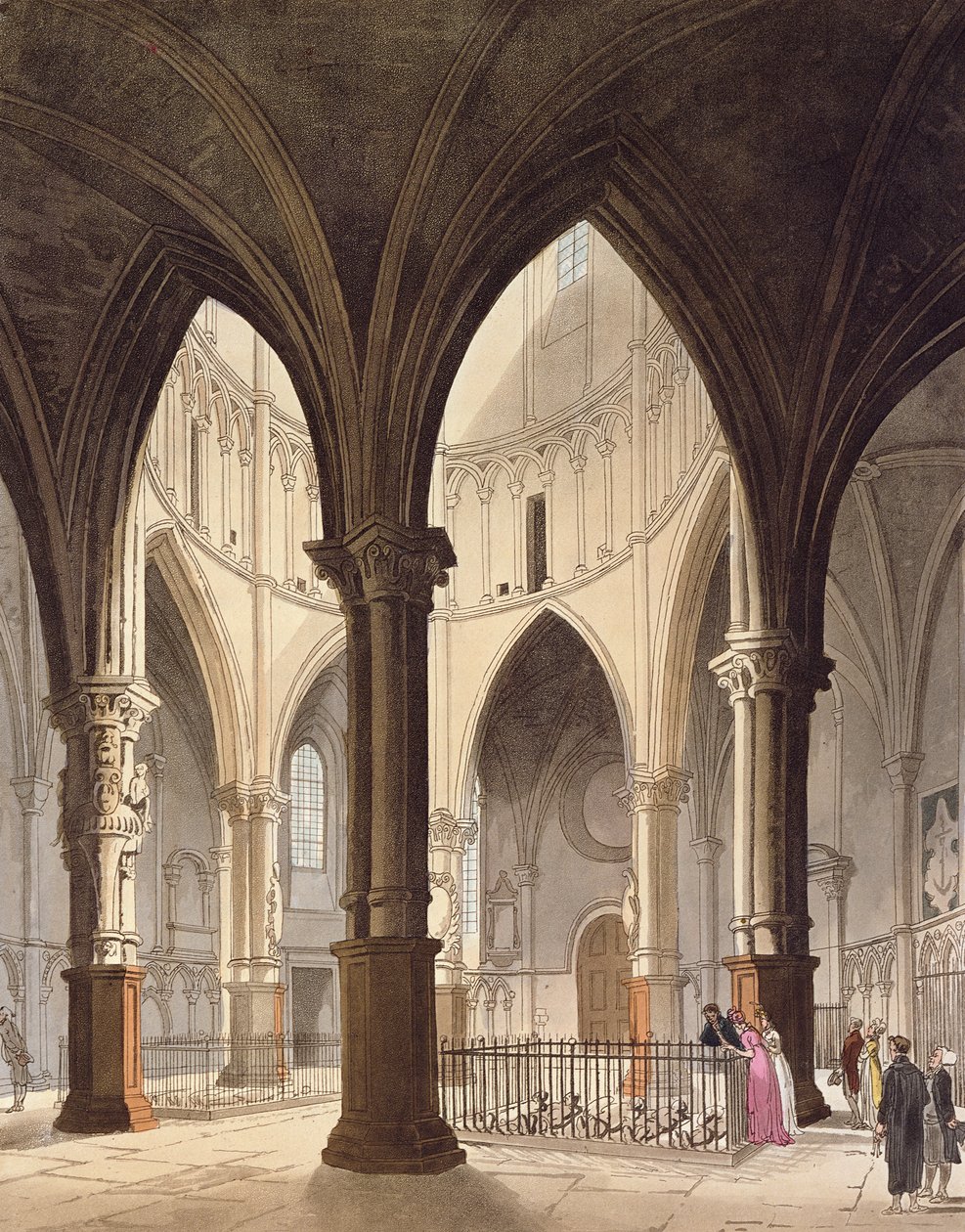 Chiesa del Tempio, 1809 da Pugin and Rowlandson
