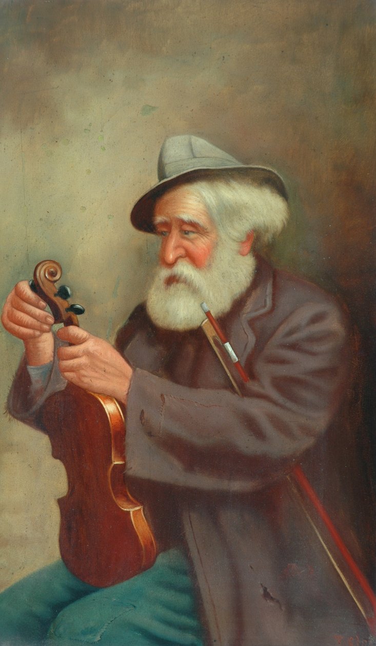 Vecchio con violino da T. Clare