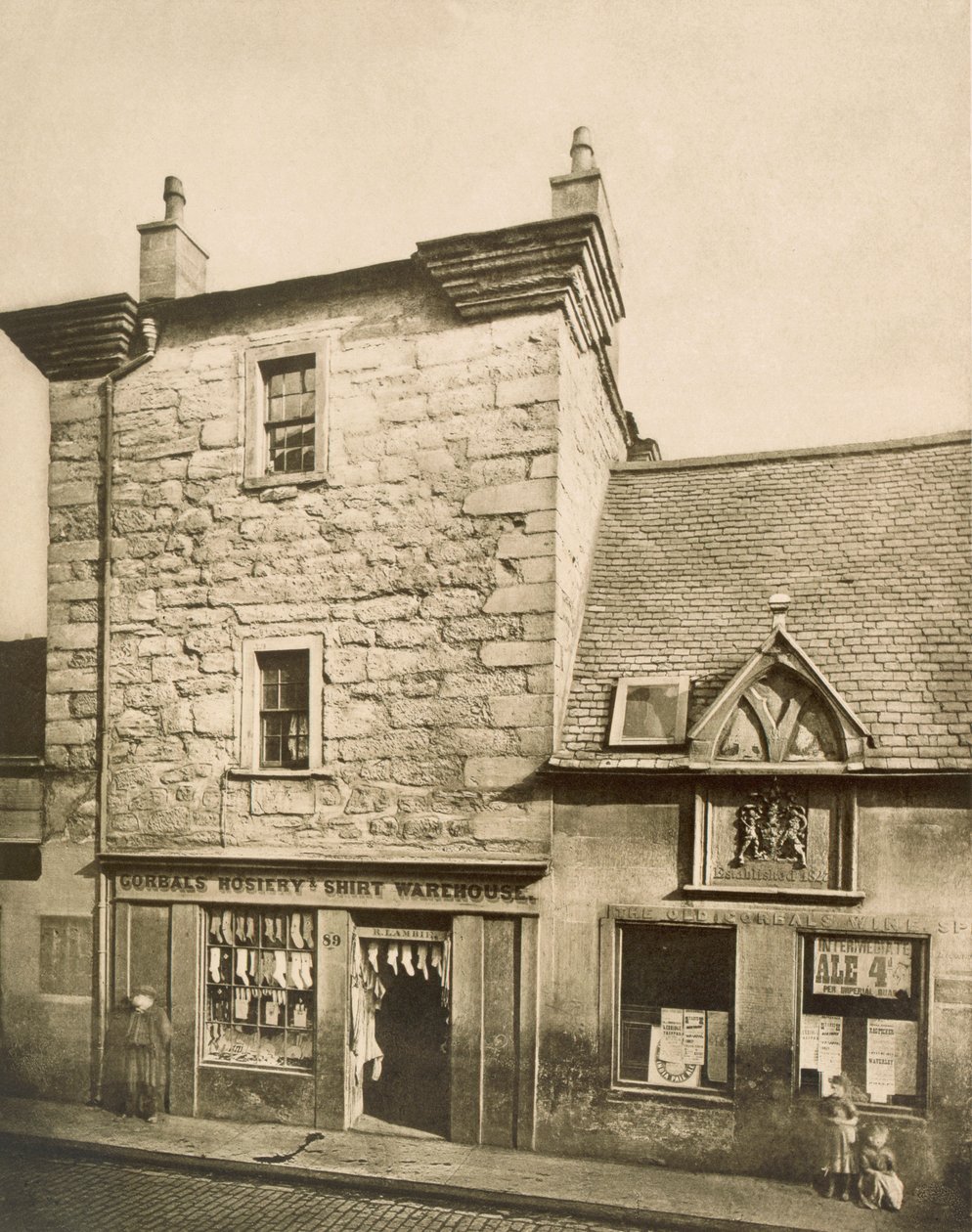 Torre Elphinstone, Man Street, Gorbals, Glasgow, 1868-99 (foto in bianco e nero) da T.and R. Annan and Sons