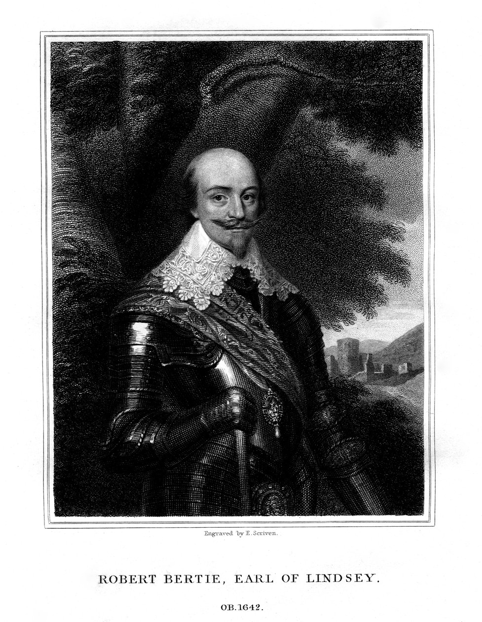 Robert Bertie, 1º conte di Lindsey, 1827 da T. A. Dean