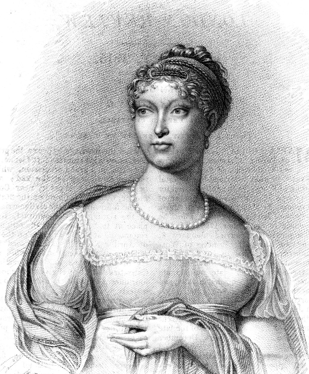 Maria Luisa, duchessa di Parma, seconda moglie di Napoleone Bonaparte, 1815 da T Blood