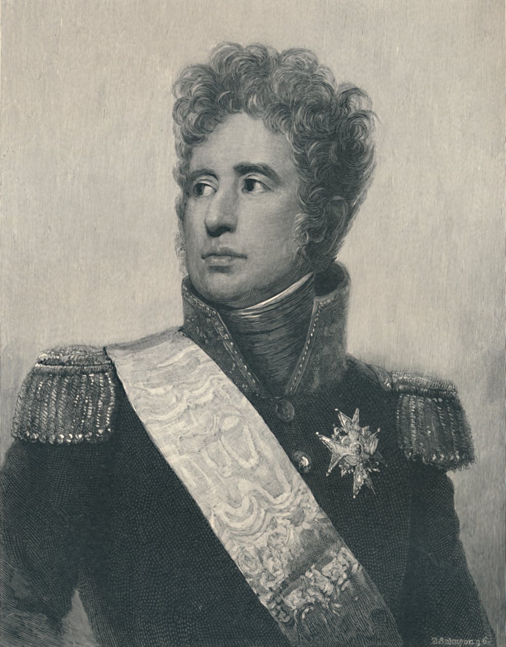 Jacques-Alexandre-Bernard Law, Marchese di Lauriston, c1810, 1896 da T. Johnson