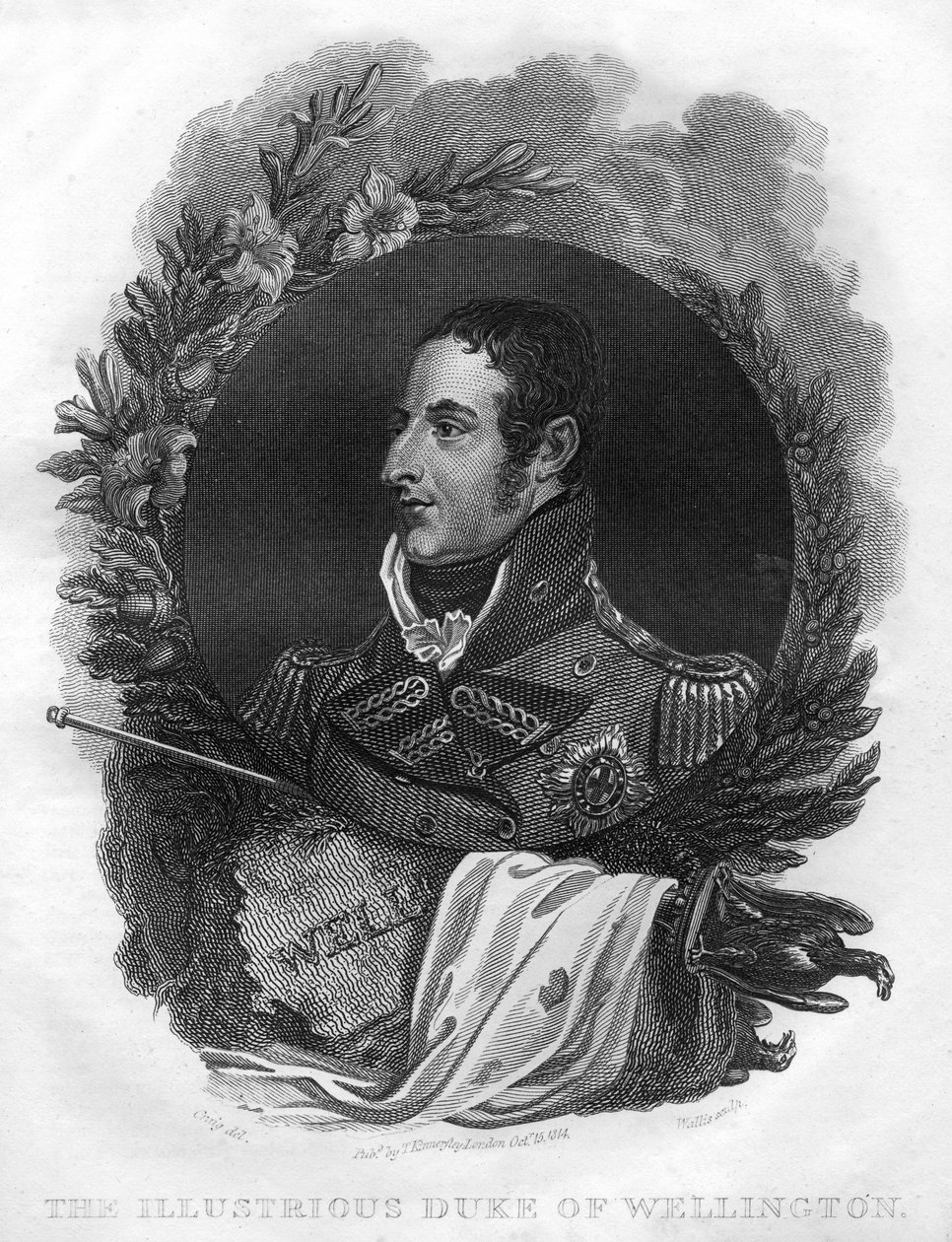 Arthur Wellesley, il 1° Duca di Wellington 1769-1852, 1816 da T. Wallis