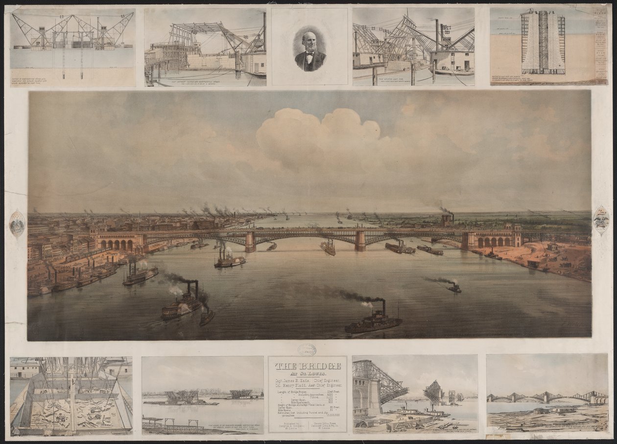 Il ponte a St Louis, c.1874 da T. Welcker