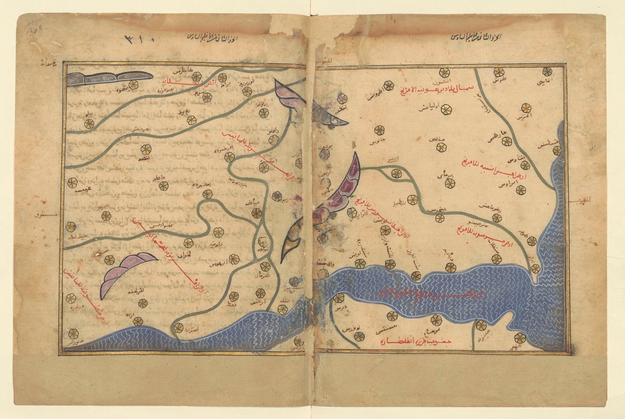 Francia settentrionale e Belgio da Tabula Rogeriana