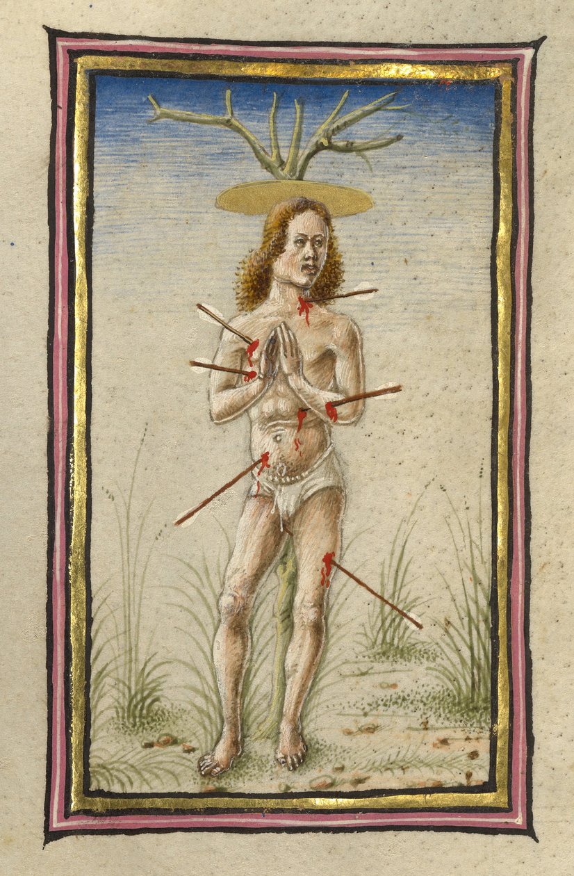 Il martirio di San Sebastiano da Taddeo Crivelli