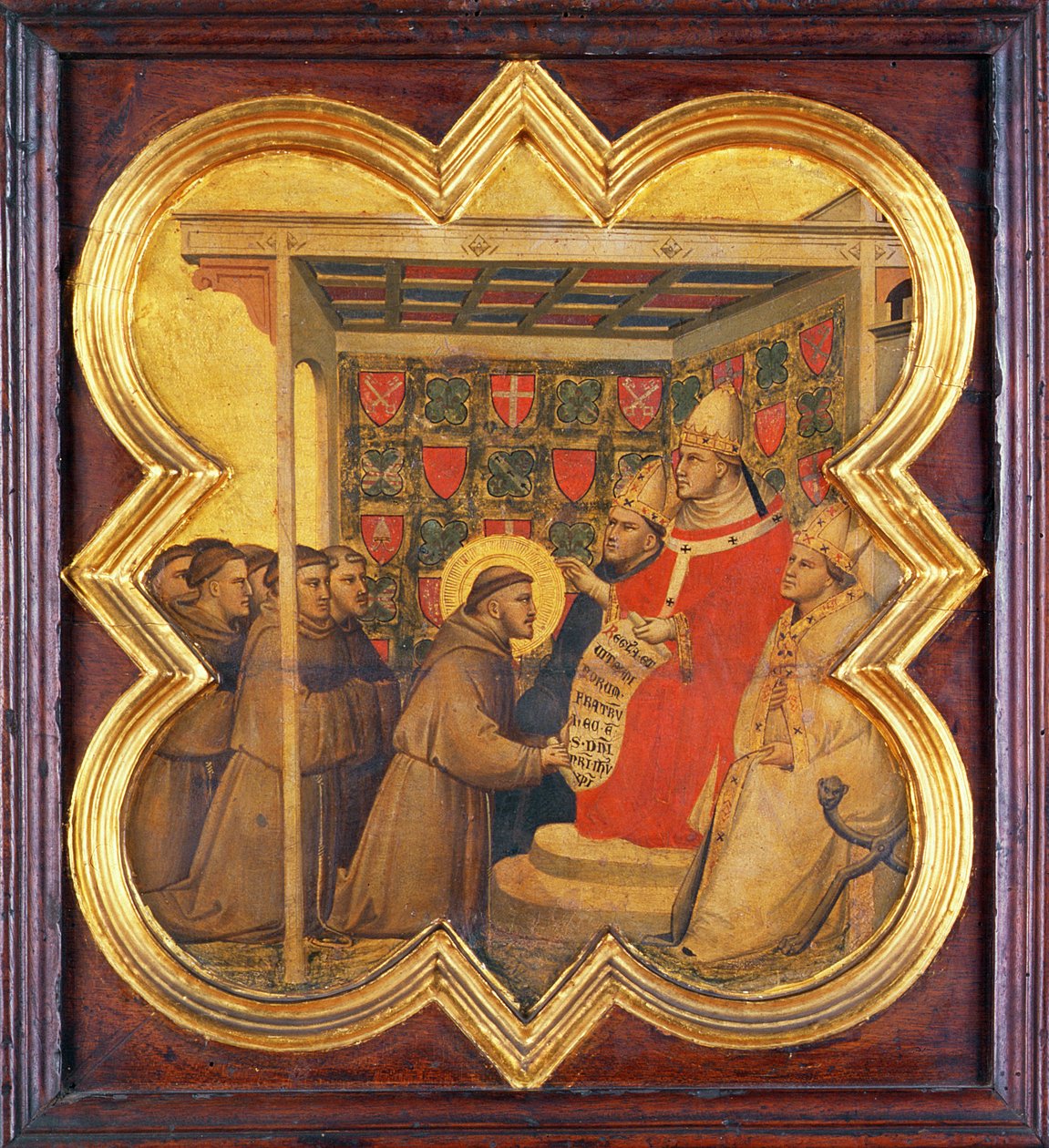 San Francesco presenta la sua Regola al Papa da Taddeo Gaddi
