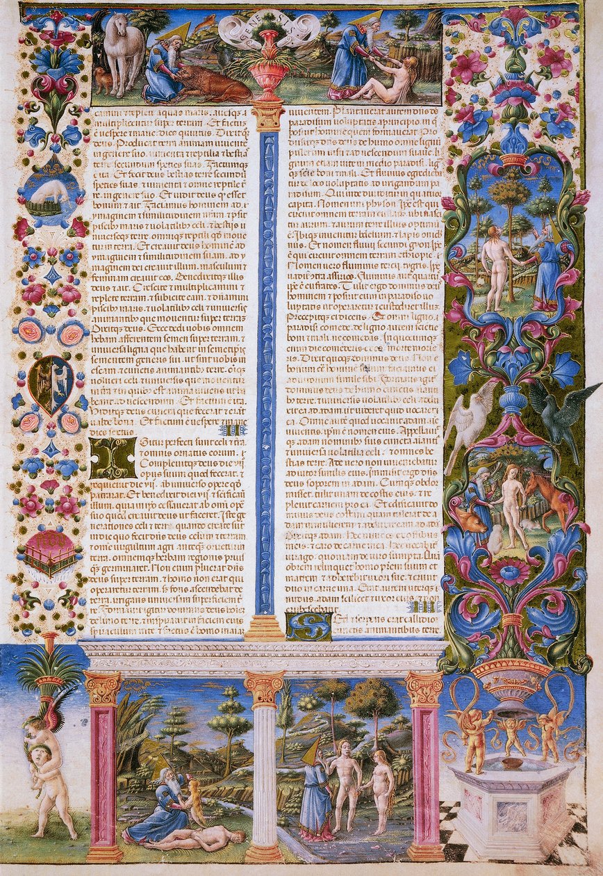 Libro della Genesi, primo volume della Bibbia di Borso d