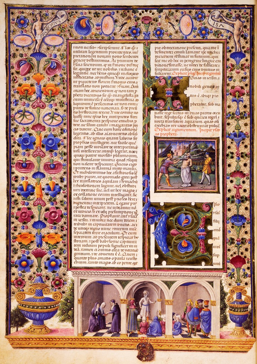 Prologo ai libri profetici, dal Volume II della Bibbia di Borso d